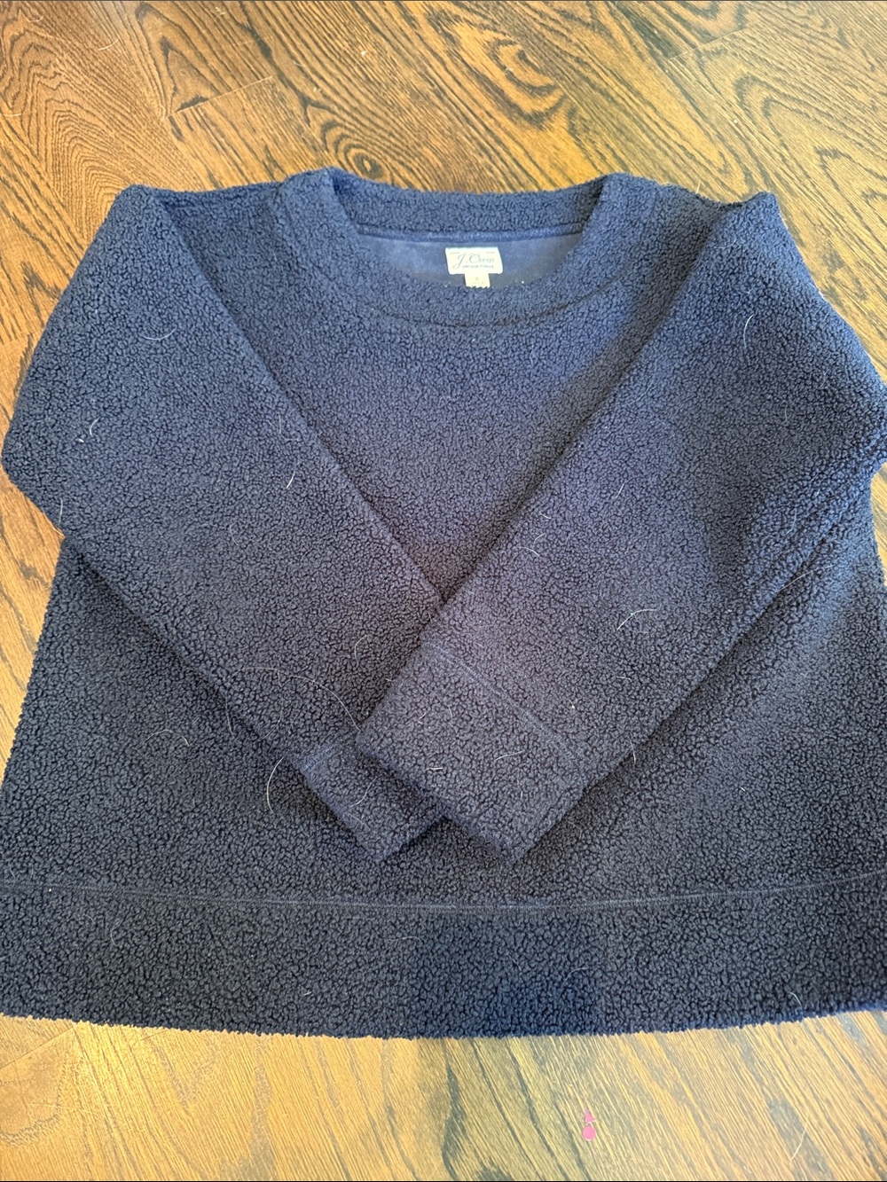 J crew Navy Men's fleece Crewneck